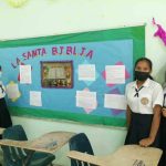 Estudiantes de Undécimo grado confeccionan murales alusivos al mes de…