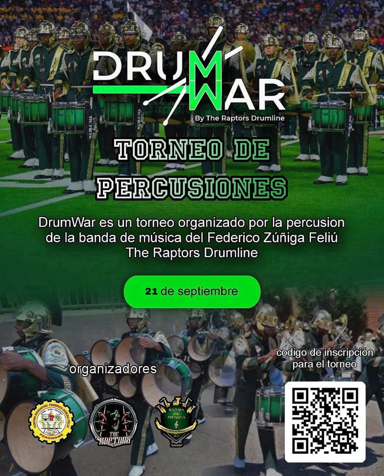 Competencia de Talento y Pasión en la DrumWar 2024 del Colegio Federico Zúñiga Feliú